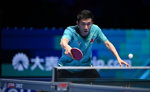 澳门乒乓球世界杯首日林兆恒爆冷击败卡纳克贾